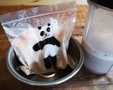 ココア入り！カフェオレ！もみもみice作り方3写真