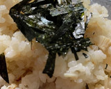 カニ缶とエノキの炊き込みおこわ作り方4写真