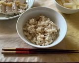 もち麦玄米とキノコのリゾット作り方1写真
