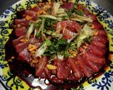 鰹のニンニクとバルサミコ酢オリーブ油！作り方3写真