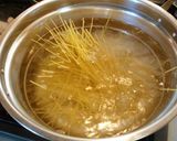 簡単！シーフード納豆スパゲティー作り方1写真