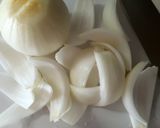 ゴーヤとかぼちゃと玉葱のお味噌汁作り方1写真