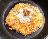 ザーサイとラッキョウ入りの四川炒飯作り方6写真