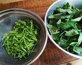 技有！エンサイの豚バラにんにく炒め！！作り方1写真