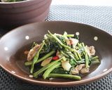 ごはんが進む！豚肉と空心菜の炒め物作り方5写真