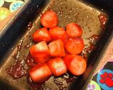 お弁当【赤担当】魚肉ソーセージケチャップ作り方5写真