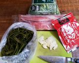 技有！エンサイの豚バラにんにく炒め！！作り方4写真