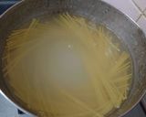 ランチにスモークサーモンのクリームパスタ作り方2写真
