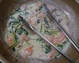 ランチにスモークサーモンのクリームパスタ作り方5写真