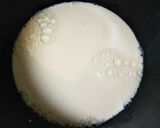 白菜とサーモンの豆乳クリームパスタ作り方2写真