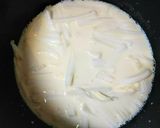 白菜とサーモンの豆乳クリームパスタ作り方3写真