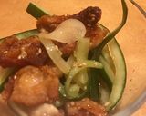 胡瓜と鶏皮のガーリックポン酢作り方9写真