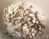さつまいもとキノコの炊き込みごはん作り方4写真