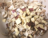 さつまいもとキノコの炊き込みごはん作り方5写真