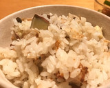 さつまいもとキノコの炊き込みごはん作り方11写真