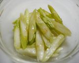お通し！アスパラのみょうが和え作り方1写真