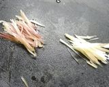 お通し！アスパラのみょうが和え作り方2写真