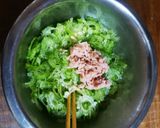 材料２つ大人のサラダ！ゴーヤーシーチキン作り方2写真