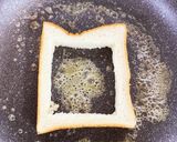 たまごとベーコンのトースト♪作り方5写真