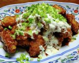 【飯コピ】くまの限界食堂さんの鶏南蛮作り方8写真