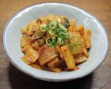 大根と鯖缶のコチュジャン炒め作り方5写真