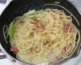 フライパン一つでわけぎのパスタ作り方7写真