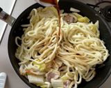 麺つゆだけで！お昼ご飯に節約 焼きうどん作り方5写真