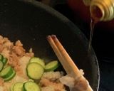 食感最高！豚きゅうりチャーハン！！作り方5写真