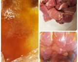 ソースがけ豚肉焼きとグリル焼き野菜作り方1写真