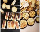 ソースがけ豚肉焼きとグリル焼き野菜作り方4写真