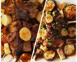 ソースがけ豚肉焼きとグリル焼き野菜作り方6写真