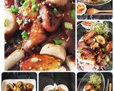 ソースがけ豚肉焼きとグリル焼き野菜作り方7写真