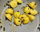 炙りチーズのせ生バジルポテト作り方3写真