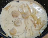 減塩 低たんぱく ほたてのクリームパスタ作り方4写真