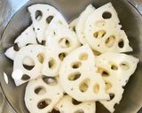 鶏ひき肉のレンコン挟み焼き作り方1写真