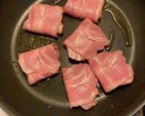 バジルととろけるチーズのベーコン巻き作り方6写真