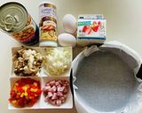 パイ無し簡単ひよこ豆のキッシュ!作り方1写真