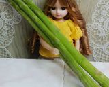 リカちゃん♡アスパライカ塩辛炒め作り方1写真
