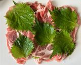 豚の薄切り肉と大葉でくるくるステーキ作り方3写真