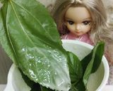 リカちゃん♡モロヘイヤの天ぷら作り方3写真