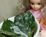 リカちゃん♡モロヘイヤの天ぷら作り方4写真
