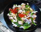 【韓国風】タコのにんにく炒め！作り方5写真