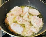 フライパン揚げ鶏胸肉のシソさっぱり油淋鶏作り方3写真