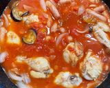 手羽元となすのトマト煮込み作り方6写真