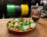 オニオンドレッシングを使った豆腐サラダ作り方3写真