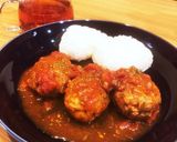 簡単!トマト缶で煮込みハンバーグ作り方6写真