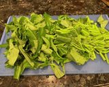 空芯菜のにんにくレモン炒め作り方1写真