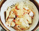 食欲の秋！鮭とキノコの簡単炊き込みご飯！作り方4写真