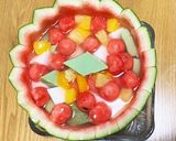 スイカのの器で楽しく♪さっぱり杏仁豆腐!作り方6写真