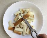 パンのミミで♡パングラタン作り方1写真